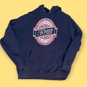 2000s skate kr3w apparel hoodie navy pullover xl